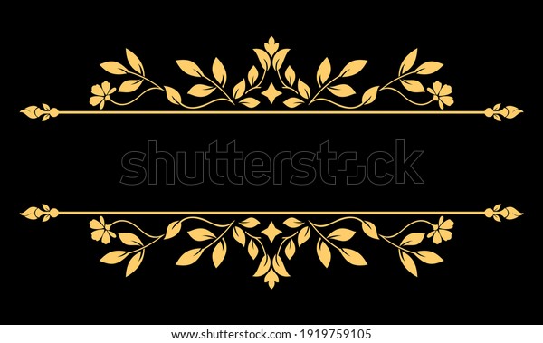 Vintage gold element. Graphic vector design.\
Damask graphic\
ornament.