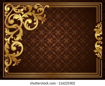 vintage gold frame