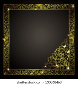 Vintage gold frame