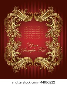 Vintage gold frame