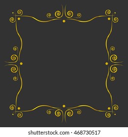 Vintage gold frame