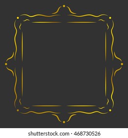 Vintage gold frame