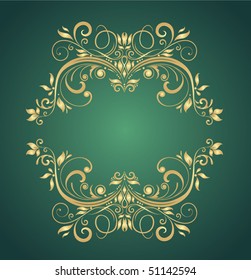 Vintage gold frame