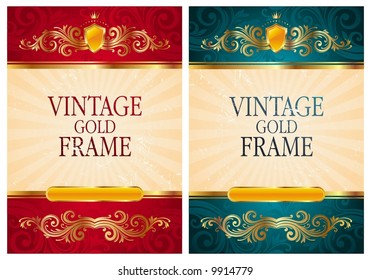 Marco dorado vintage