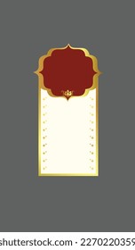 Vintage Gold Frame _ Offer Sticker _ Sale emblem design _ Lotus  Vector Template