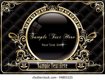 Vintage gold frame design