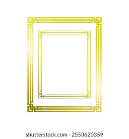 vintage gold frame with ornaments