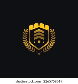 vintage gold logo Vector can editable and resize 