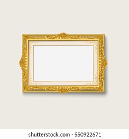 vintage gold photo frame