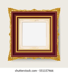 vintage gold picture  frame 