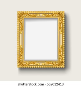 Vintage Gold  Picture Frame 