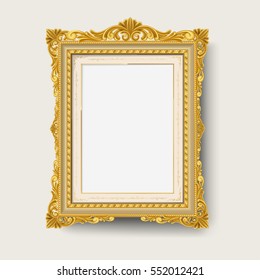 vintage gold  picture frame 