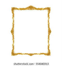 Premium Gold Vintage Baroque Frame Scroll Stock Vector (Royalty Free ...