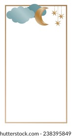 Vintage Gold Retro Rectangle Frame Border Elegant Glamour Wedding, Christmas, New Year Party Decoration Design Element