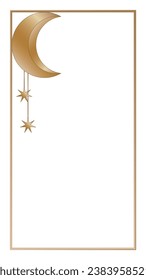 Vintage Gold Retro Rectangle Frame Border Elegant Glamour Wedding, Christmas, New Year Party Decoration Design Element