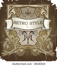 Vintage golden background