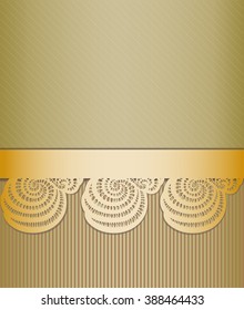 Vintage golden background. 
