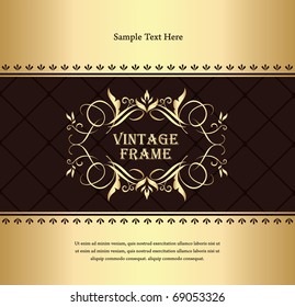 Vintage Golden Background Stock Vector (Royalty Free) 69053326 ...