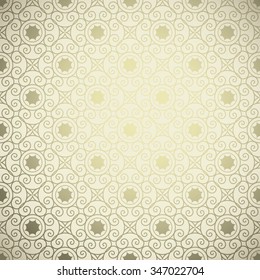 Vintage golden background ,Ornamental pattern. Seamless