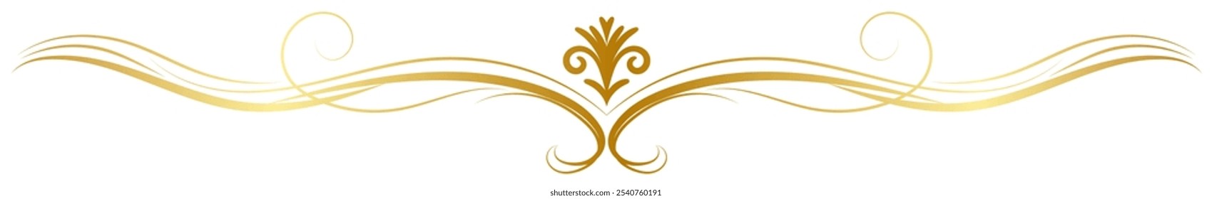 Vintage golden elegant pattern page divider
