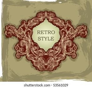 Vintage golden frame
