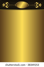 Vintage golden  frame (vector)