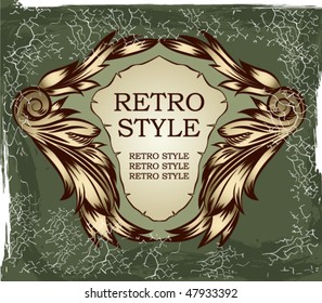 Vintage golden label