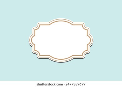 Vintage golden ornate ornament labels editable background free vector image