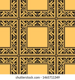 Vintage golden ornate seamless retro pattern. Modern art deco textured background for wallpapers, wrapping papers and other designs