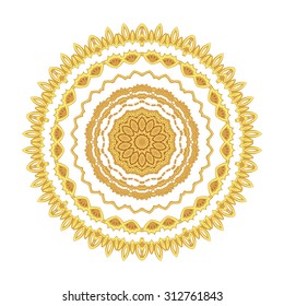 Vintage golden pattern for the cards,  invitations, book page decoration, lace, prints and decorative label design with Islam, Arabic, Indian or ottoman motifs.