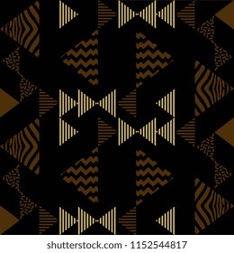 Vintage golden triangle pattern