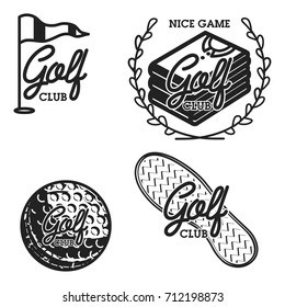Vintage golf club emblems