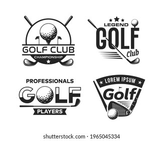 vintage golf logo template collection