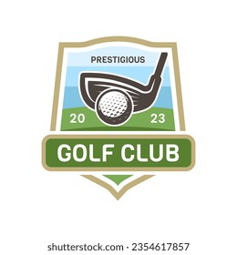 Vintage golf logo template vector isolated. Golf logo template vector design