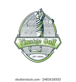 Vintage golf logo for your brand
