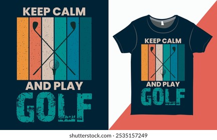 Diseño de camiseta de golf de Antiguas, Camiseta de golf inspiradora, Vector de diseño de camiseta de golf