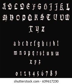 Vintage Gothic Font - Vector