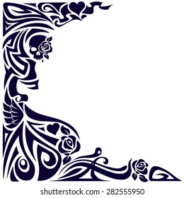 Vintage gothic ornament