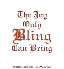 Citação de tipografia gótica vintage. Ilustração vetorial do texto do slogan com textura de ponto laranja. Design de impressão de moda retro para t-shirt e vestuário.