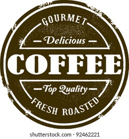 Sello de café de Gourmet vintage