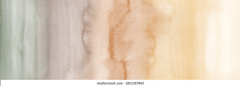 Vintage gradient abstract horizontal background and stains watercolor