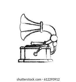 Vintage gramophone music device
