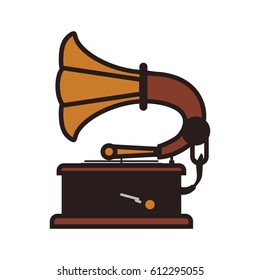Vintage gramophone music device