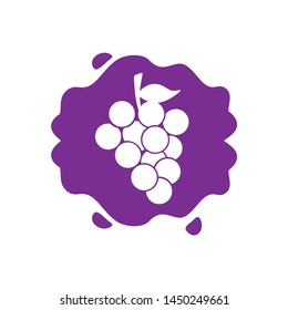Vintage Grape Fruits Jam Juice Art Splash