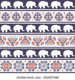 Vintage graphic vector Indian lotus ethnic elephant. African tribal ornament. Can be used for a coloring book, textile, prints, phone case, greeting card