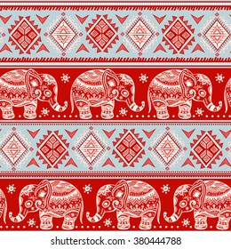 Vintage graphic vector Indian lotus ethnic elephant. African tribal ornament. Can be used for a coloring book, textile, prints, phone case, greeting card