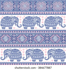 Vintage graphic vector Indian lotus ethnic elephant. African tribal ornament. Can be used for a coloring book, textile, prints, phone case, greeting card