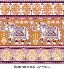 Vintage graphic vector Indian lotus ethnic elephant. African tribal ornament. Can be used for coloring books, textile, prints, phone case, greeting card, business card