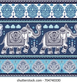 Vintage graphic vector Indian lotus ethnic elephant. African tribal ornament. Can be used for coloring books, textile, prints, phone case, greeting card, business card