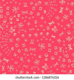 Vintage graphic vector pattern. African ornament.  